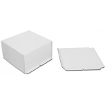Коробка для торта белая 21х21х10 см (10шт)